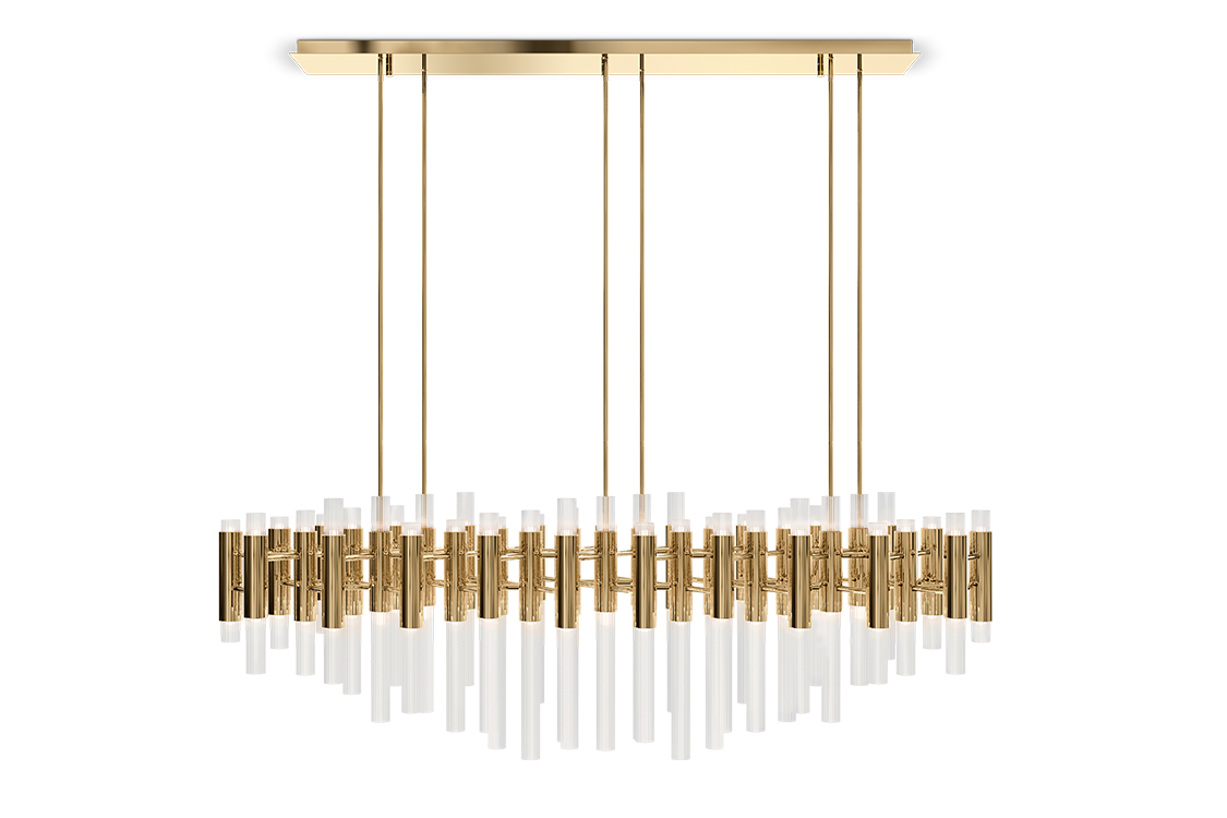 Waterfall Rectangular Suspension Light