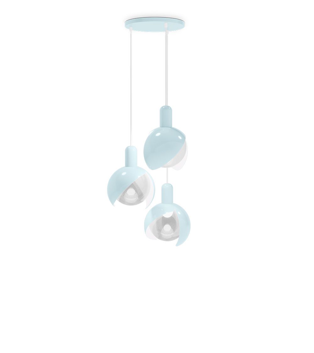 Periwinkle Suspension Lamp