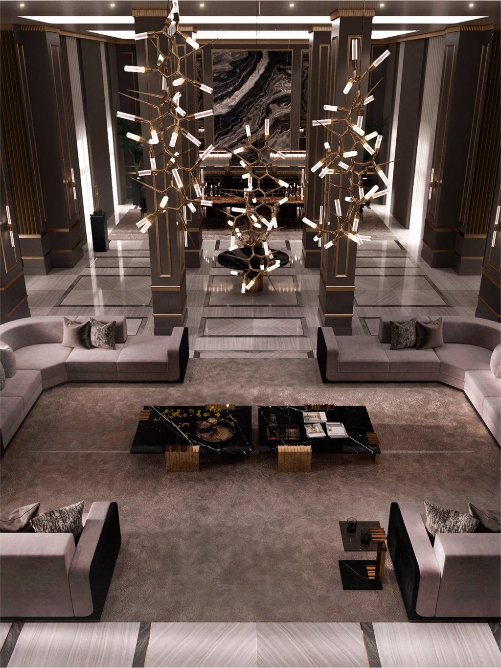 A Luxury Spacious Living Room