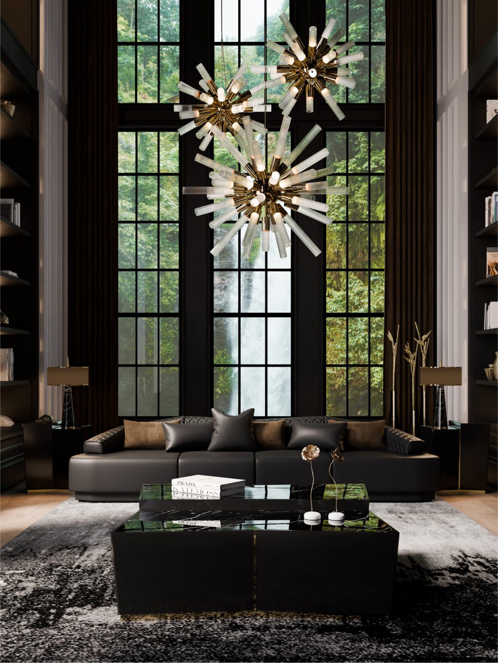 Sophisticated Luxury in the Living Room with the Anguis Sofa