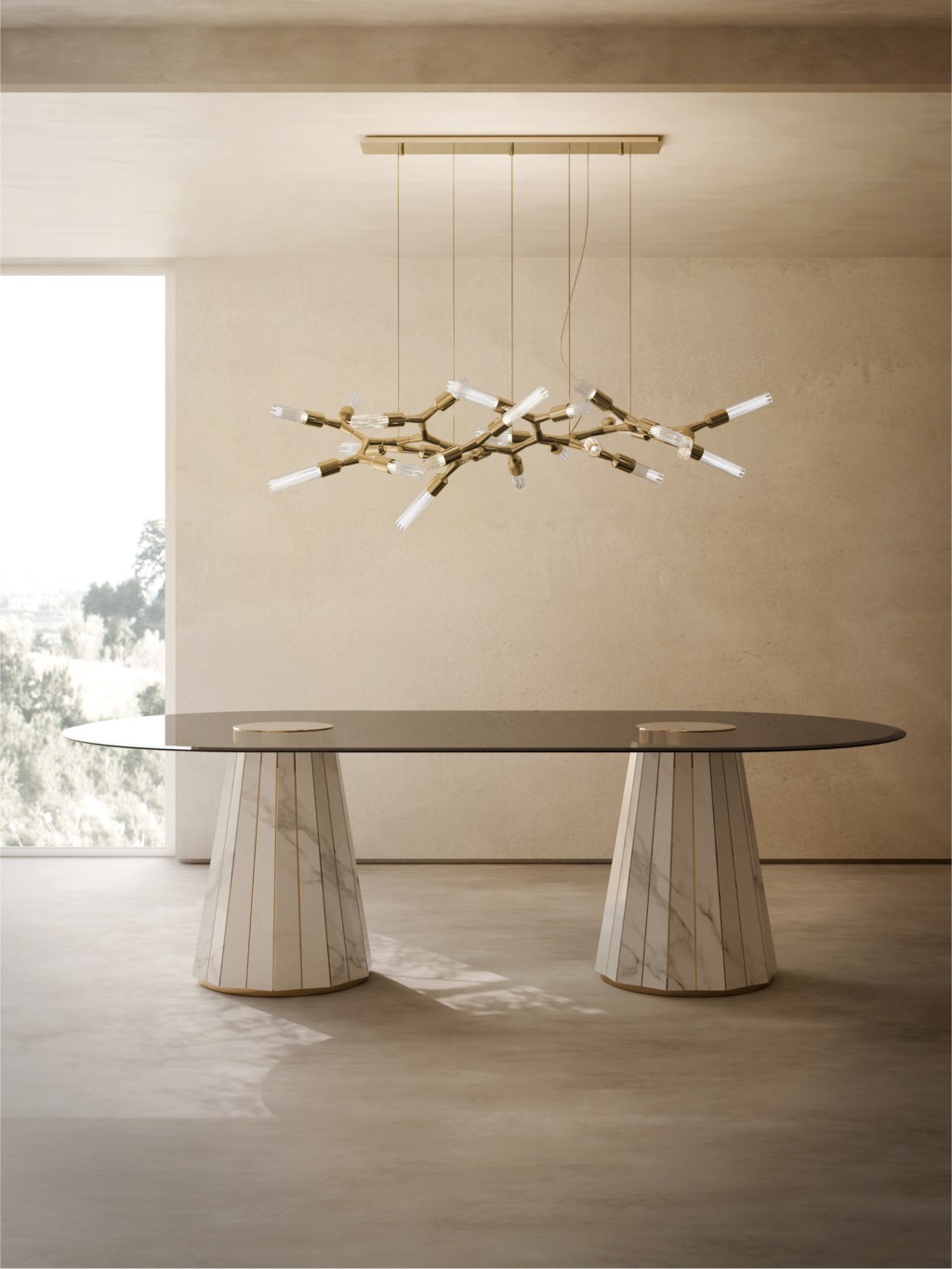 Seamless Modern Luxury With The Shard II Suspension Lamp